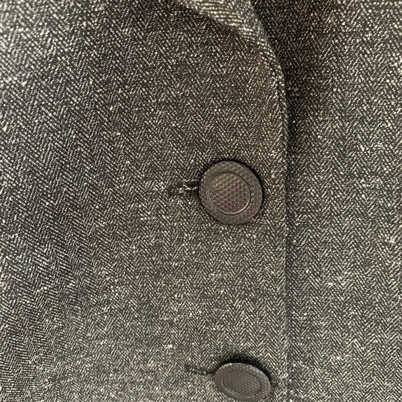 Igigi Gray Tweed Unstructured Jacket Plus Size 24 Lined Blazer Buttons Lapel NEW - Picture 14 of 14